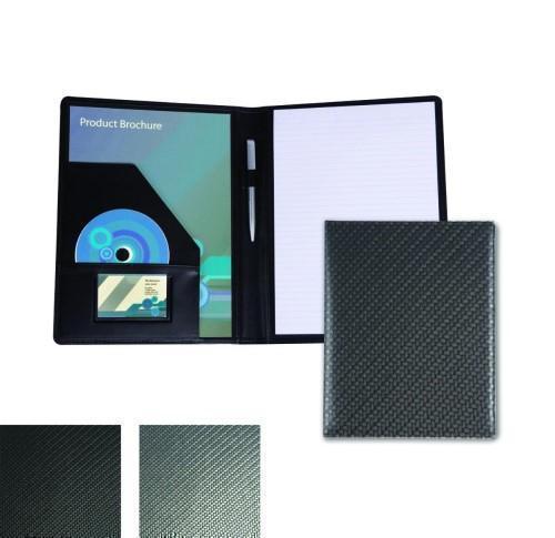 Carbon Fibre Effect PU A4 Conference Folder