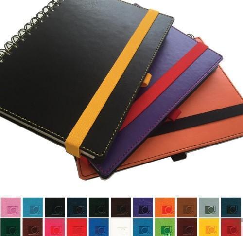 Belluno PU Colours A5 Wiro Notebook with soft touch leather look cover