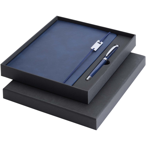 Legato Elegance A5 hard cover notebook and rollerball pen set - Custom Logo