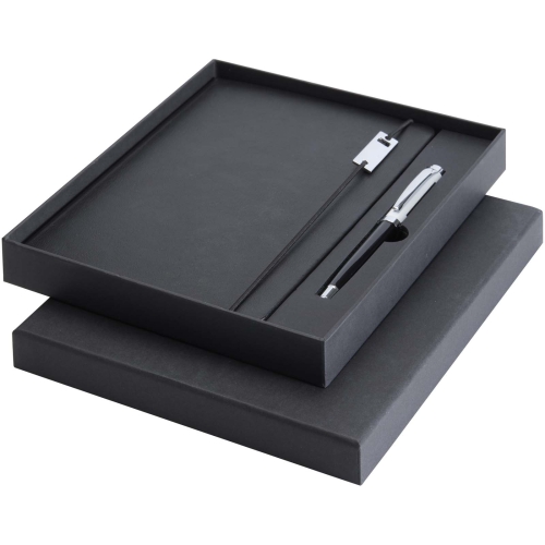 Legato Elegance A5 hard cover notebook and rollerball pen set - Custom Logo