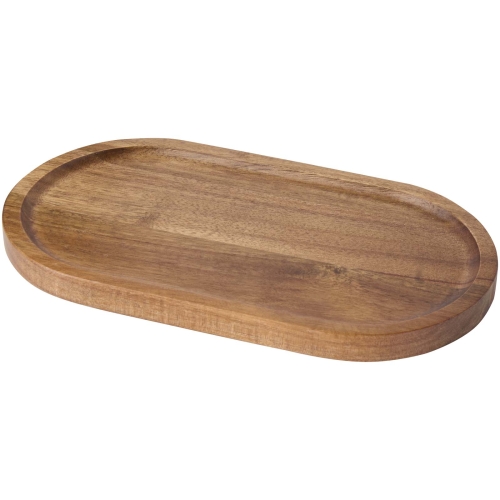Branded Edge acacia wood serving tray