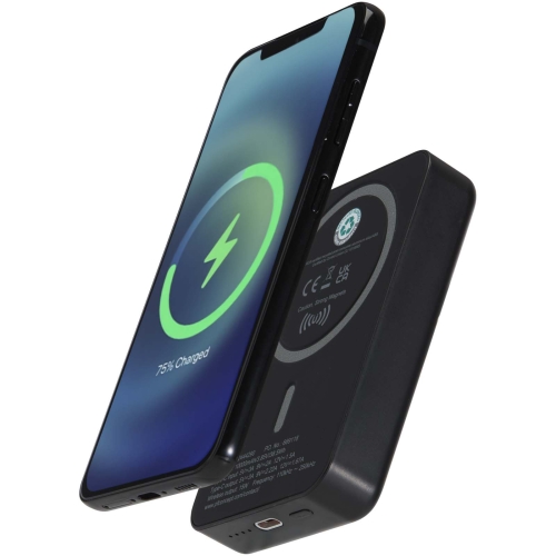 Acrab 10.000 mAh 15W magnetic wireless power bank with 20W PD - made from recycled plastic