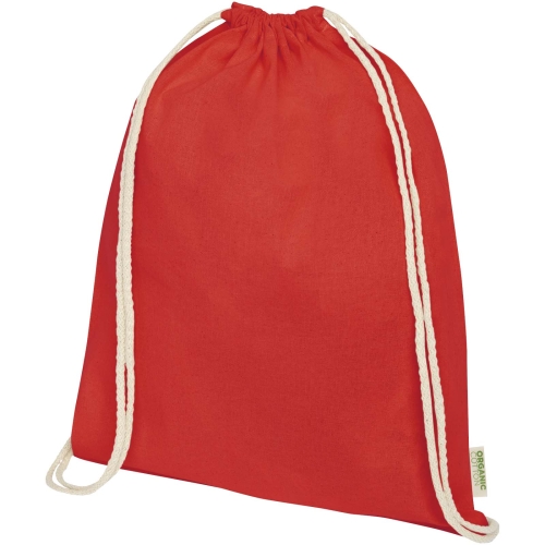 Odisha 140 g/mÂ² OCS organic drawstring bag 5L with Custom Logo