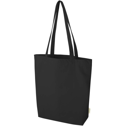 Odisha 180 g/mÂ² OCS organic wide bottom tote bag 11L
