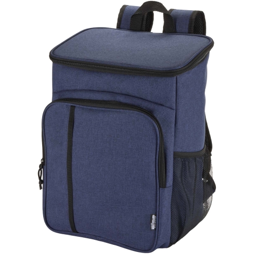 Branded Tundra GRS recycled picnic cooler backpack with cutlery set 20L