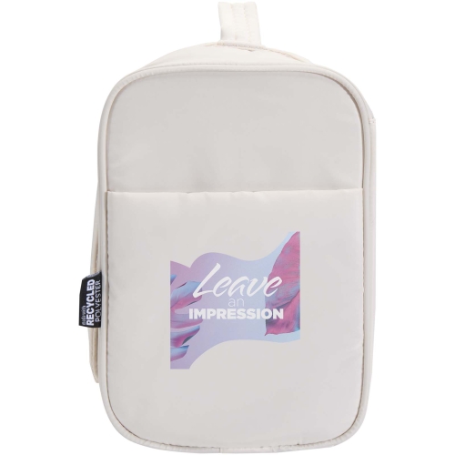 Puffer GRS recycled hangable toiletry bag 8L - Custom Logo