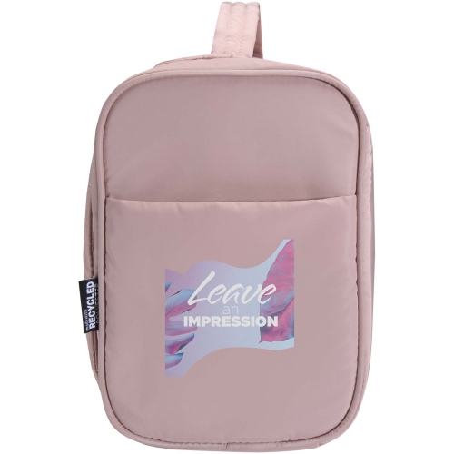 Puffer GRS recycled hangable toiletry bag 8L - Custom Logo