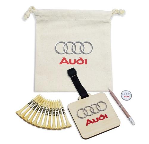 BAG TAG ORGANIC COTTON DRAWSTRING BAG SET