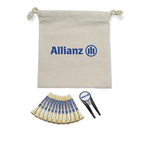 GEO ORGANIC COTTON DRAWSTRING BAG SET