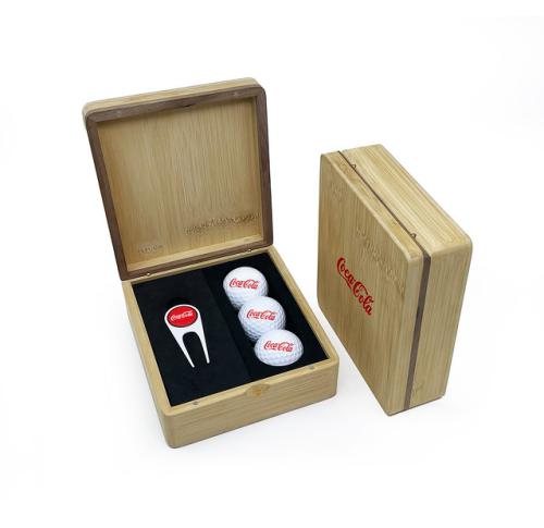 MINI HINGED MAGNETIC BAMBOO REVO GOLF PRESENTATION BOX