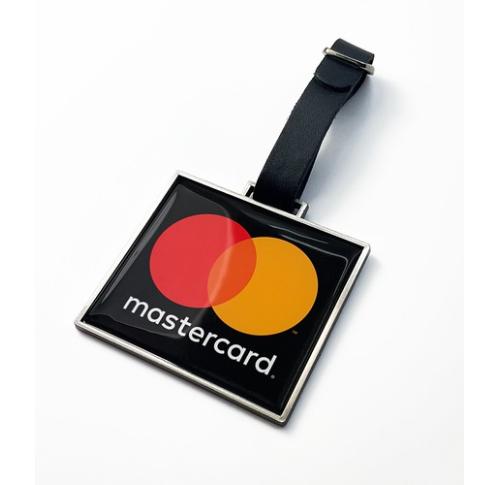RECTANGULAR METAL GOLF BAG TAG