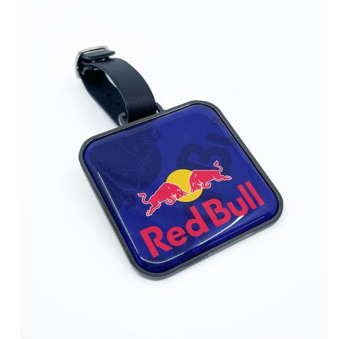 RECTANGLE BLACK NICKEL METAL GOLF BAG TAG