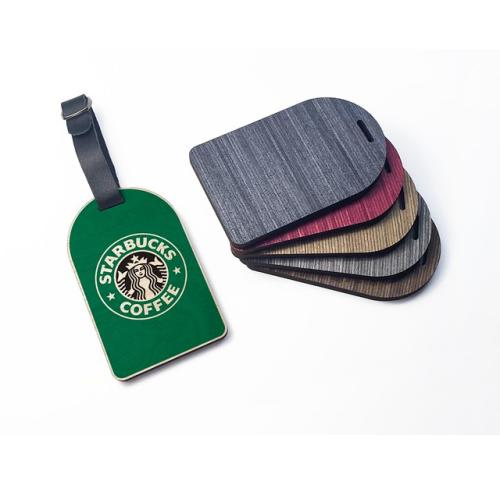 WOODEN PLY LUGGAGE TAG - DESIGN 3