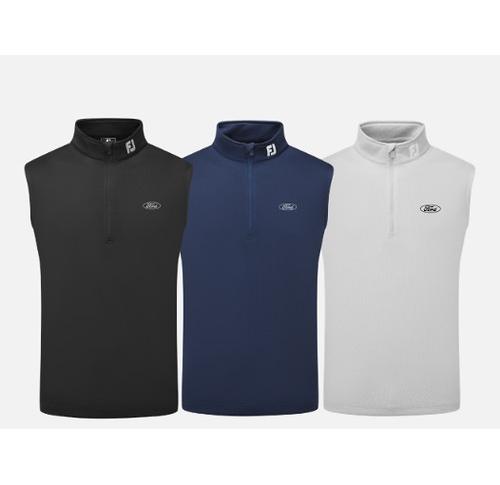 FJ (FOOTJOY) GENT'S  HALF ZIP GOLF VEST/GILET
