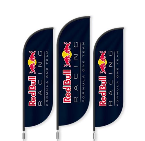 BAT FAN S ADVERTISING FLAG/BANNER WITH GROUND SPIKE 70CM X 300CM