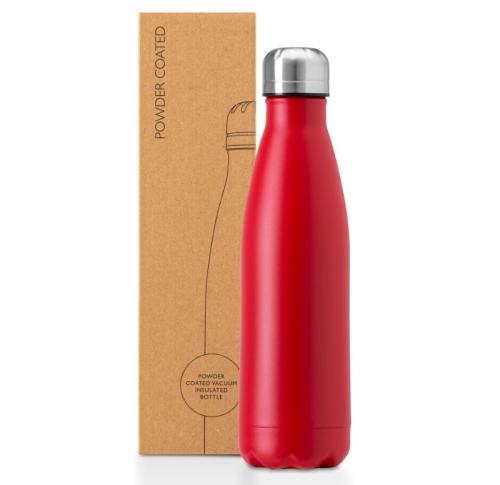 Oasis recycled powder coated stainless steel, thermal insulated bottle - 500ml