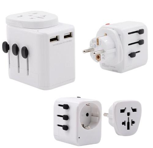 Printed Logo Explorer USB Worldwide Travel Adaptors