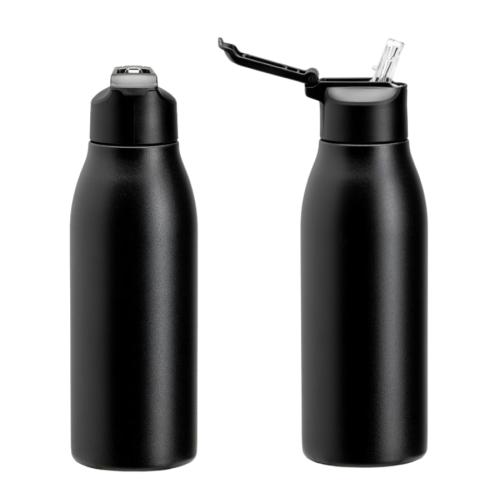 Premium Stainless Steel  600ml Insulated Bottles Flip Straw Lid