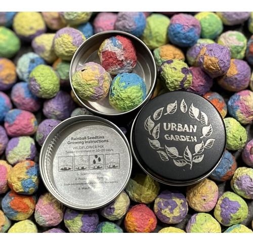 Branded Rainbow Seed Tins