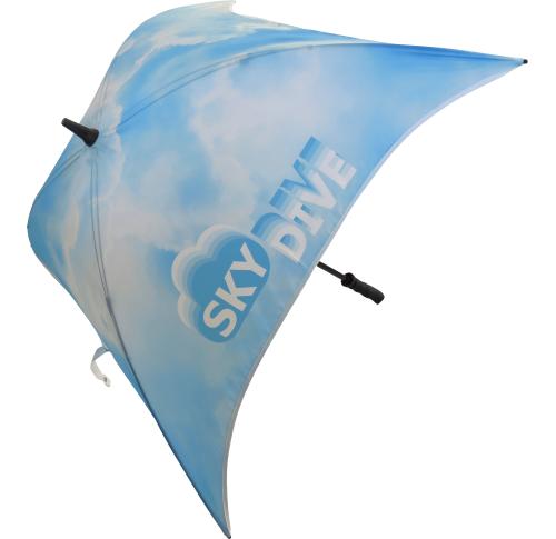 Branded Large Square Umbrellas Spectrum Stormproof QuadBrella 128 cms