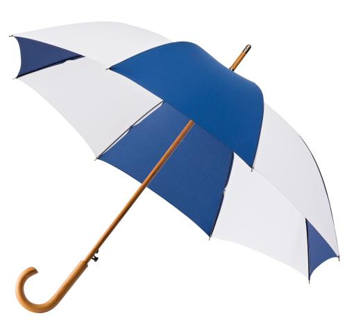 Printed Traditional Automatic Executive Wood Crook Umbrellas