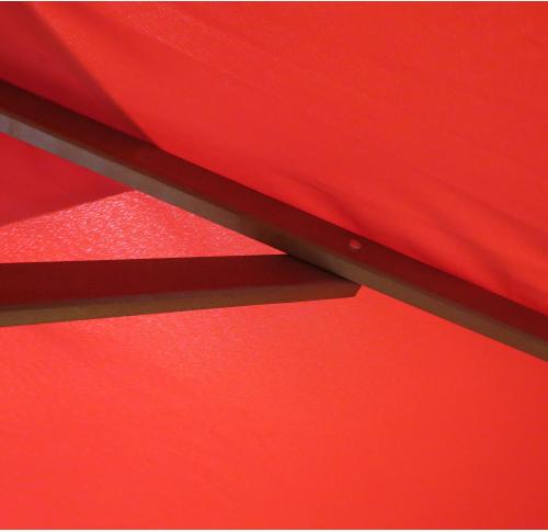 Custom Printed 2m Square Wooden Outdoor Parasols Beer Garden Umbrellas ECO