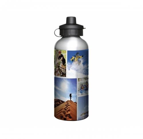 Aluminium 600ml Silver Drink Bottle               
