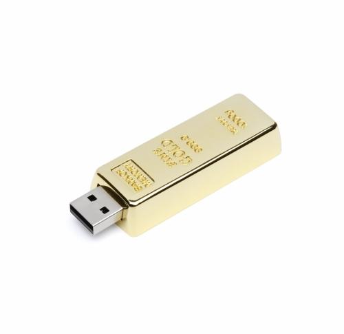Custom Branded Gold Bar USB FlashDrive                           