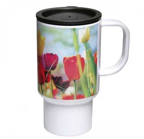 Promotional Photo Travel Mugs With Handles Unbreakable Acrylic                              