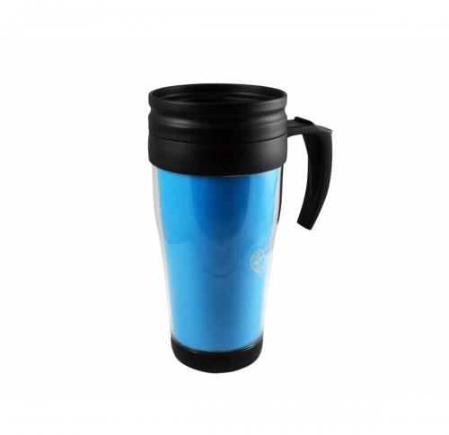 Insulated Travel Mug With Handle Screw Lid                        