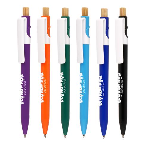 Eco Branded Wave Colour Ball Pen