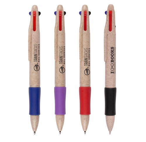Wheat Quad 4 Colour Ball Pen
