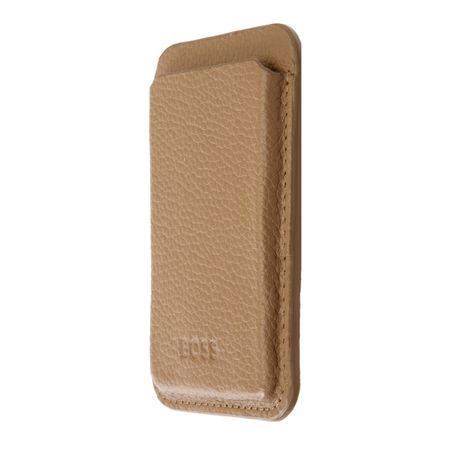 Card holder with Magnet Mobile Classic Grained Camel