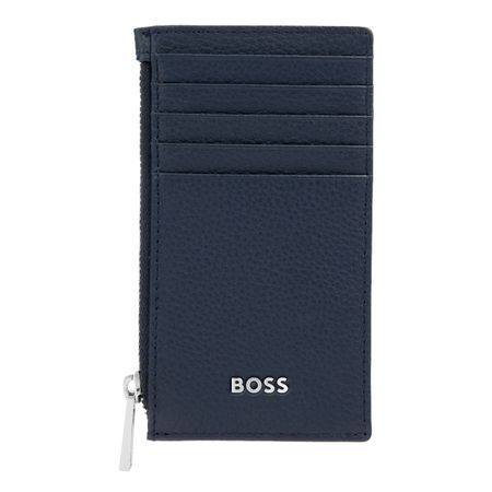 Card holder zip Classic Grained Navy