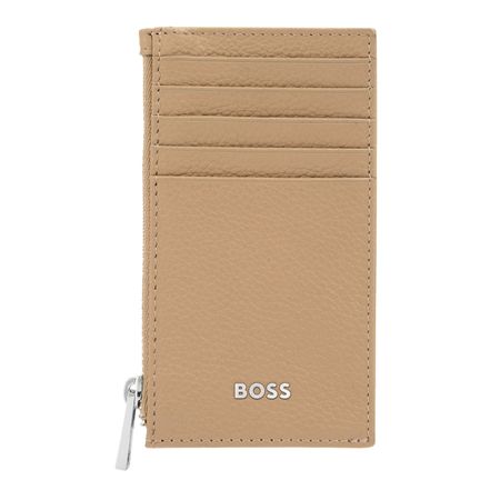 Card holder zip Classic Grained Camel