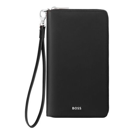 Travel wallet Classic Smooth Black