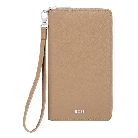 Travel wallet Classic Grained Camel