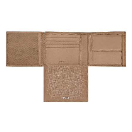 Money wallet with flap Classic Grained Camel