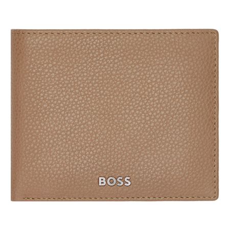 Money wallet with flap Classic Grained Camel