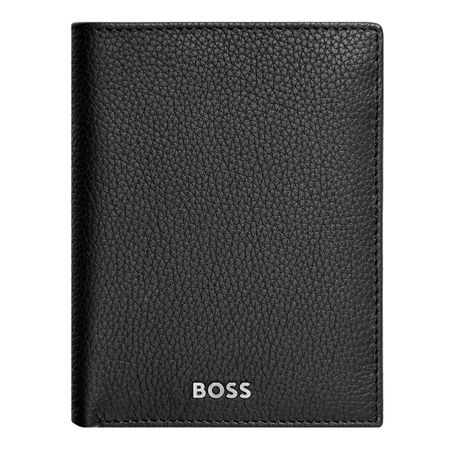 Money wallet Vertical flap Classic Grained Black