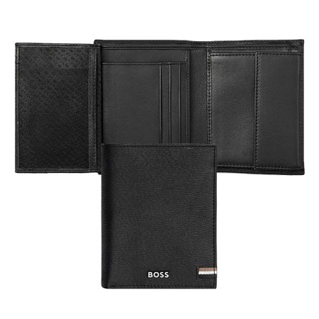 Money wallet Vertical flap Iconic Black