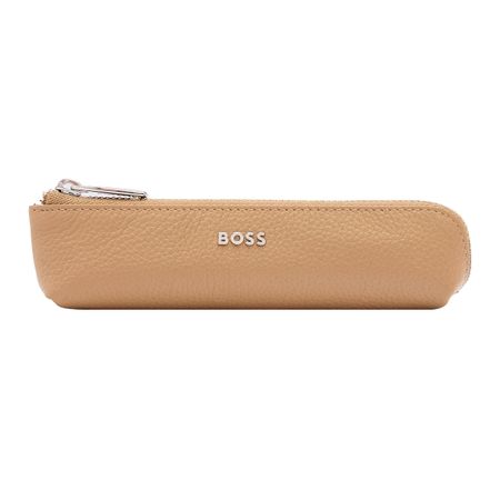 Small pen case Classic Grained Camel