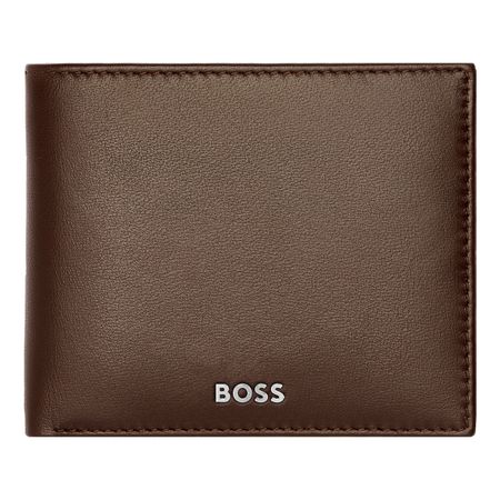 Wallet with flap Classic Smooth Brown