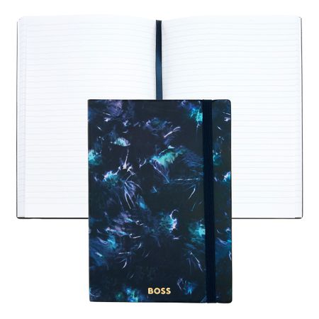 Notebook A5 Tie-dye Flower Navy Lined