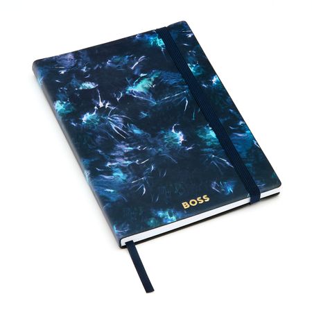 Notebook A5 Tie-dye Flower Navy Lined