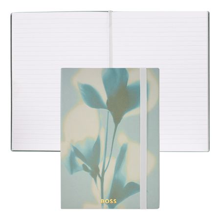 Notebook A5 Holographic Flower Light Green Lined
