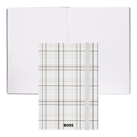 Notebook A5 Checkered White Lined