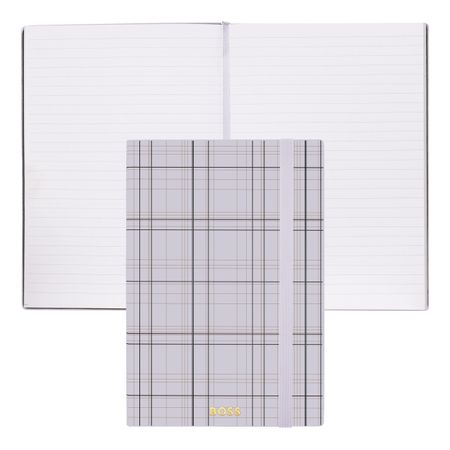Notebook A5 Checkered Lilac Lined
