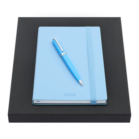 Set HUGO BOSS Light Blue (ballpoint pen & note pad A5)