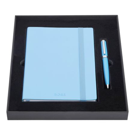 Set HUGO BOSS Light Blue (ballpoint pen & note pad A5)